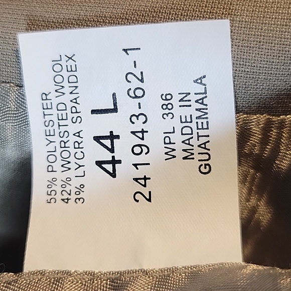 Haggar Black Label Tan 2 Piece Men's Suit Jacket and‎ Pants 44L/38/32 - Picture 12 of 13